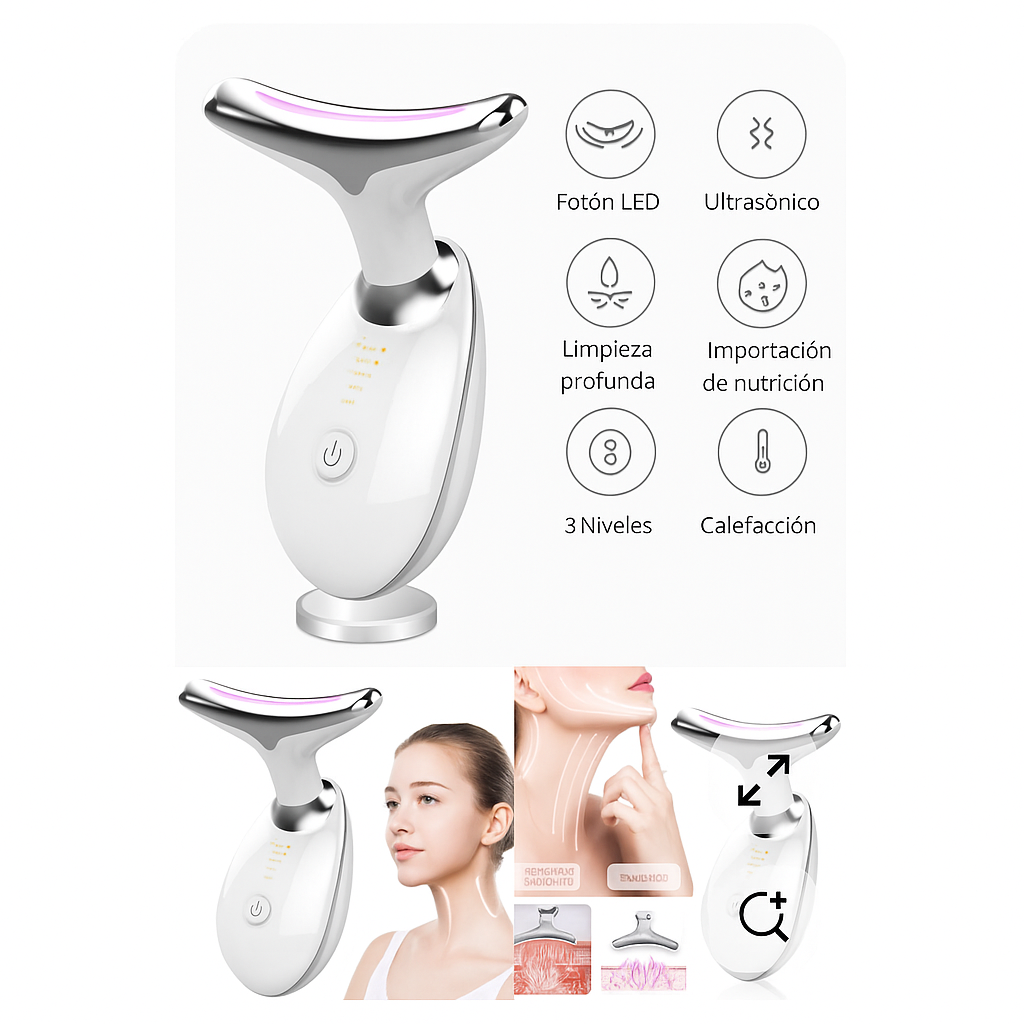 Masajeador Facial Reductor Arrugas LumiGlow®